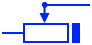 Variable resistor symbol with ONOFF switch