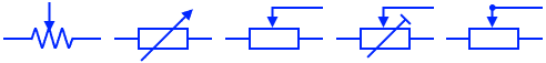 Variable resistor symbol
